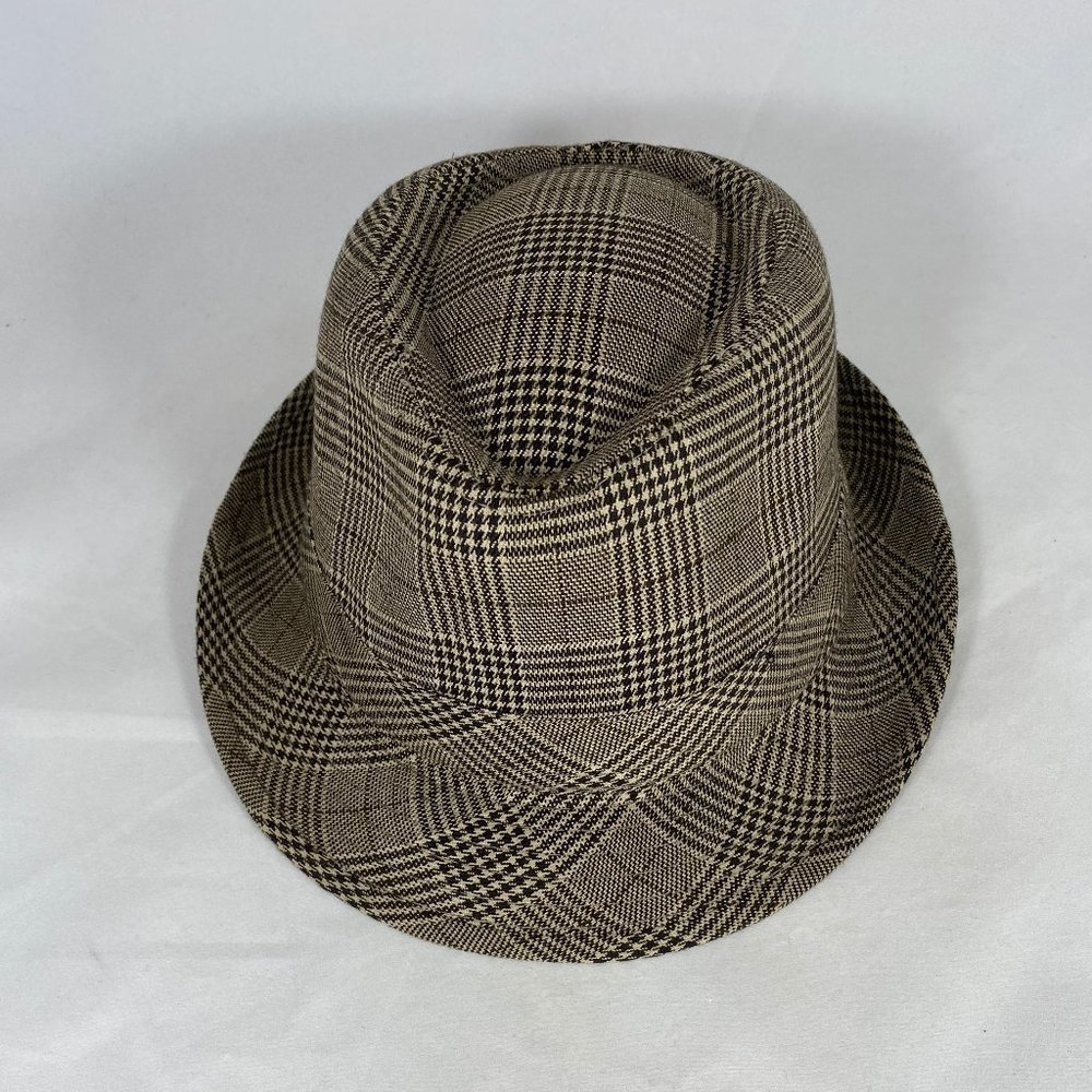 DECREE Diamond Crown Fedora Hat Stingy Brim NWOT - Picture 8 of 12